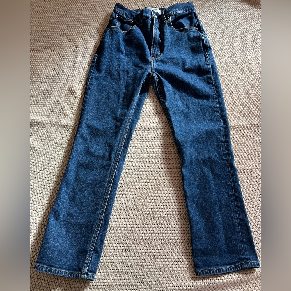 Abercrombie & Fitch The Ankle Straight Ultra High Rise Jeans